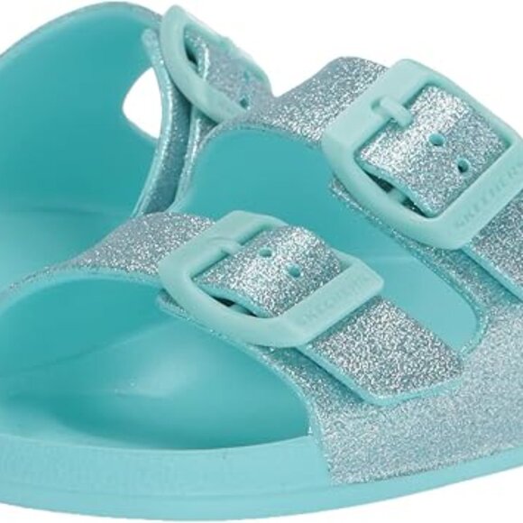Skechers size 2 girls Foamies Cali Blast - Summer Sparkles Slide Sandal - Picture 1 of 7